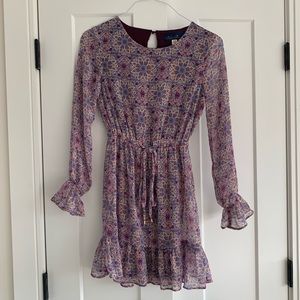 Francesca’s Purple Floral Dress - Size XXS